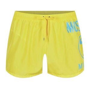 Moschino Mens Milano Large Logo Swim Shorts / Yellow